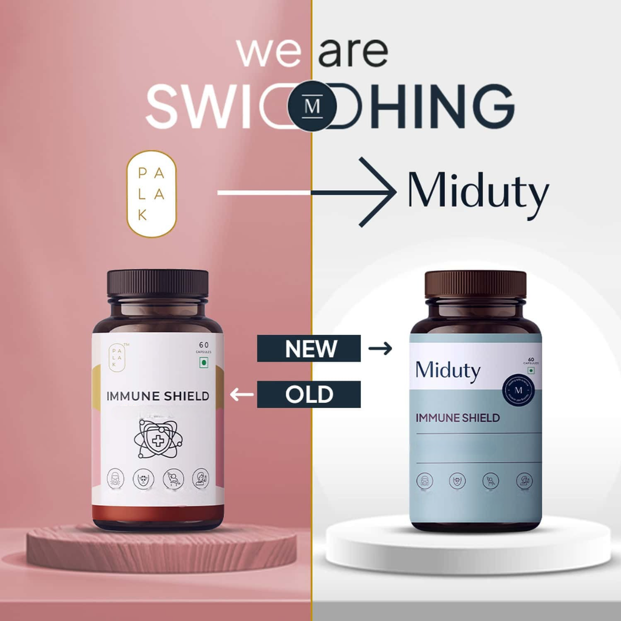 Miduty by Palak Notes Immune Shield Seasonal Allergies Capsules 