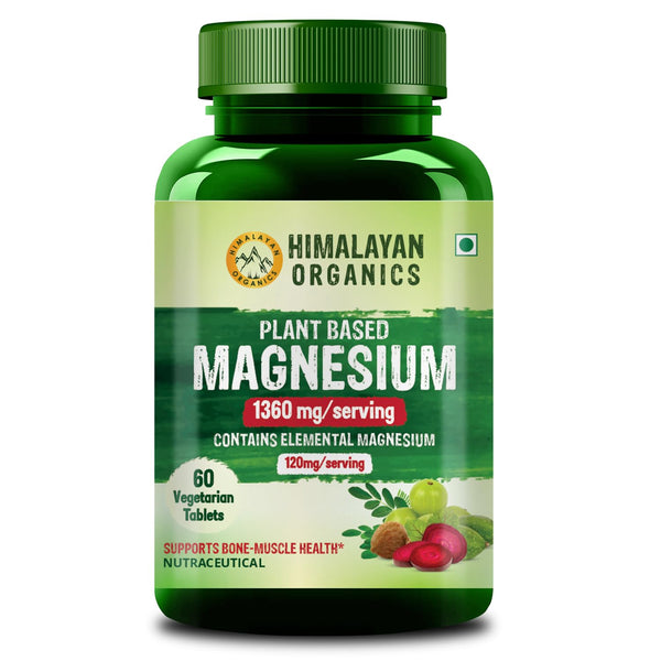 Himalayan Organics Plant-Based Magnesium 1360 mg Capsules - Grab2buy