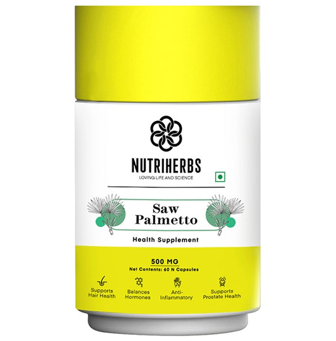 Nutriherbs Saw Palmetto 450mg Capsules - Grab2buy