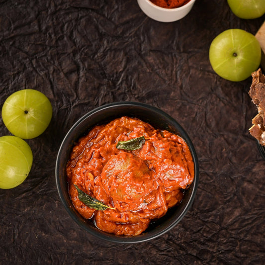 Vellanki Foods - Amla Red Chilli Pickle / Aanvala Laal mirch Achaar - Grab2buy