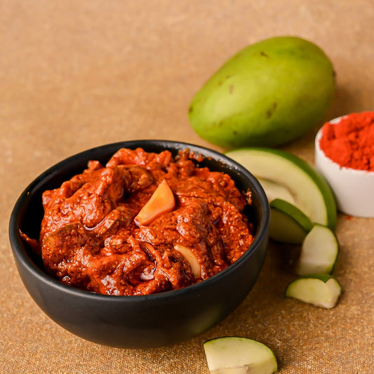 Vellanki Foods - Mango Pickle wih Garlic / Lahasun Ka Aam Aachar - Grab2buy