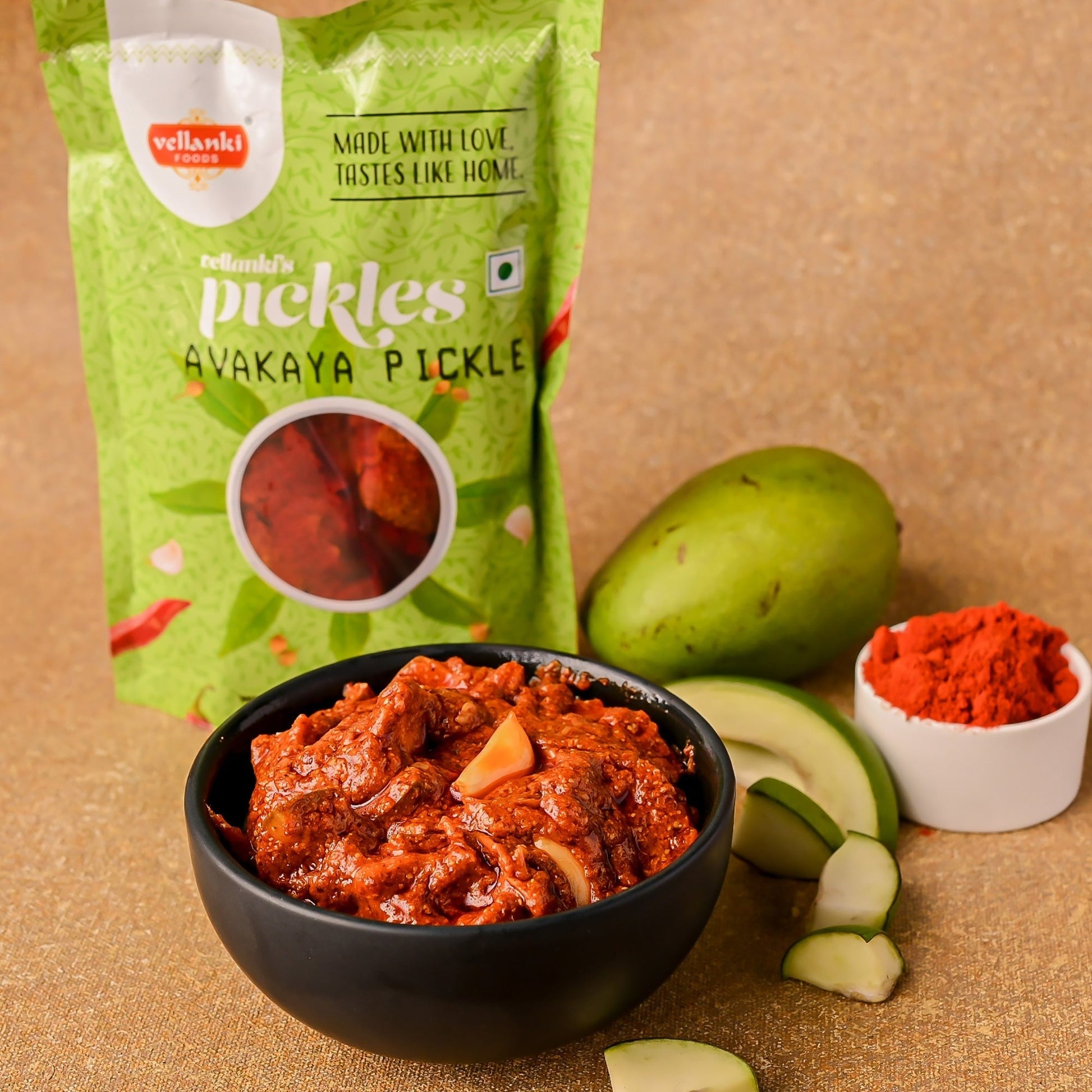 Vellanki Foods - Mango Pickle wih Garlic / Lahasun Ka Aam Aachar 