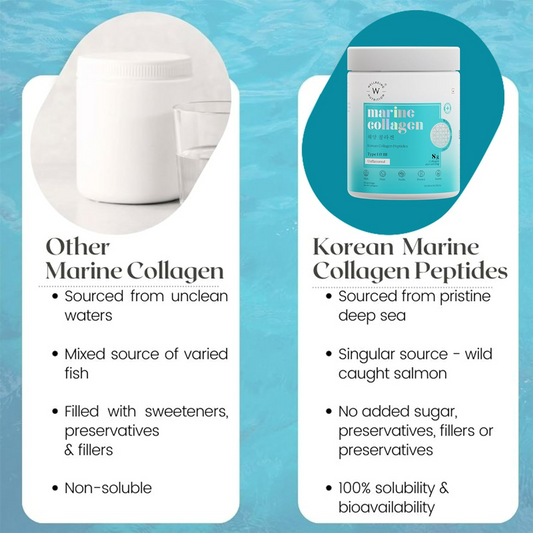 Wellbeing Nutrition Pure Korean Marine Collagen Powder - Unflavoured For Skin, Hair, Nails, Bone & Joint  Grab2Buy Wellbeing Nutrition Grab2Buy