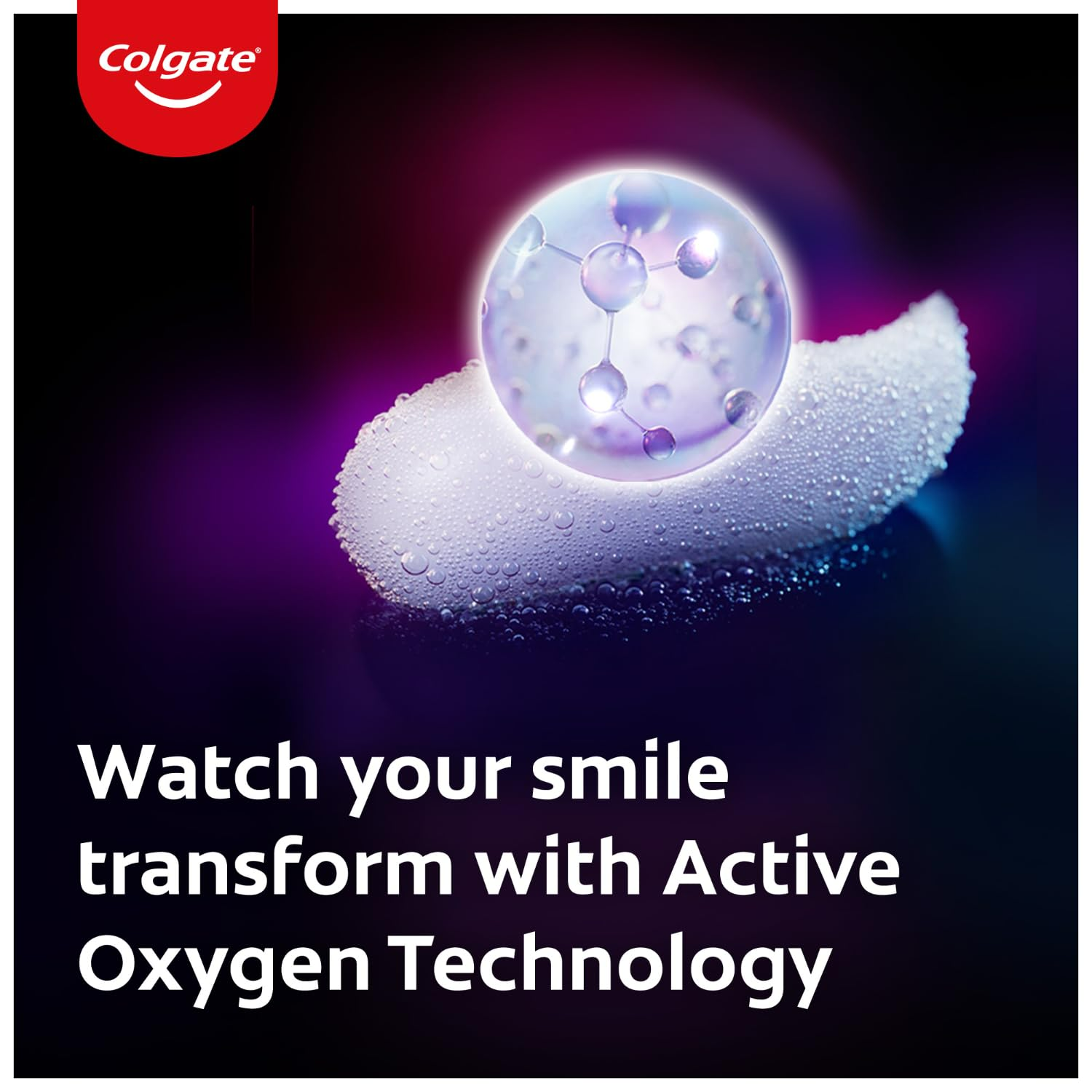 Colgate Visible White O2 Teeth Whitening Toothpaste with Peppermint Sparkle 
