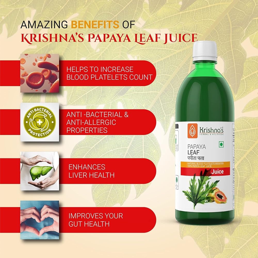 Krishna's Herbal & Ayurveda Papaya Leaf Juice 