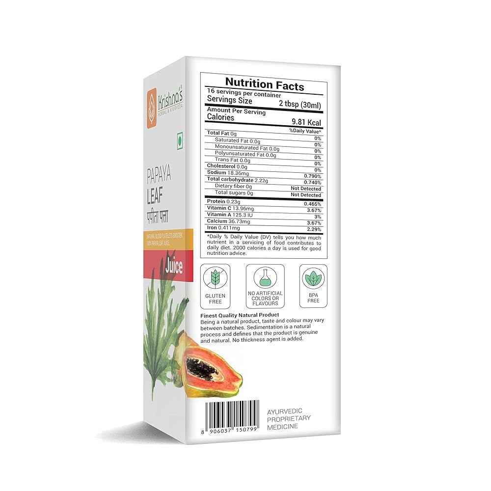 Krishna's Herbal & Ayurveda Papaya Leaf Juice 