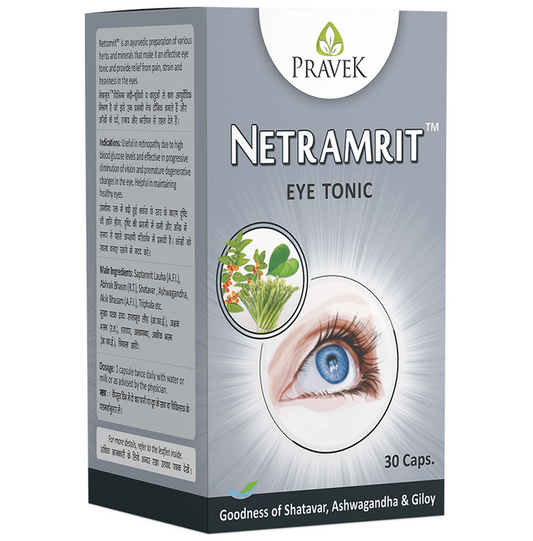 Pravek Netramrit Eye Tonic Capsules - Grab2buy