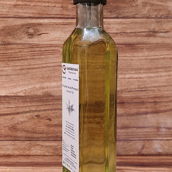 Satjeevan Organic Wood-Pressed Castor Oil 
