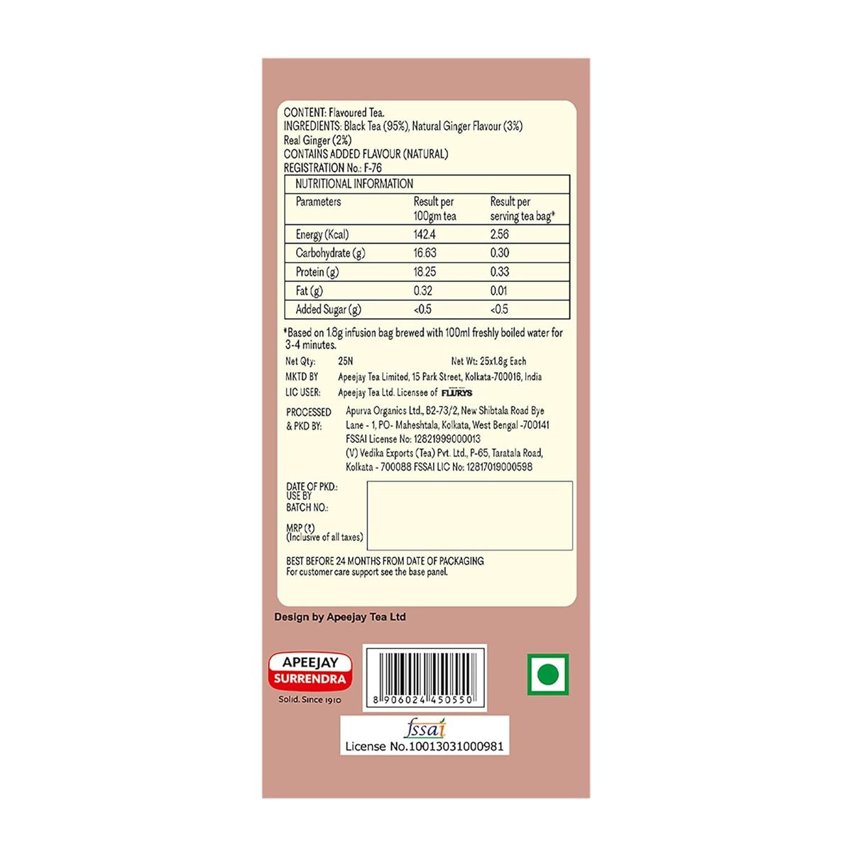 Typhoo Stimulating Adrak Chai Tea Bags  Grab2Buy Typhoo Grab2Buy