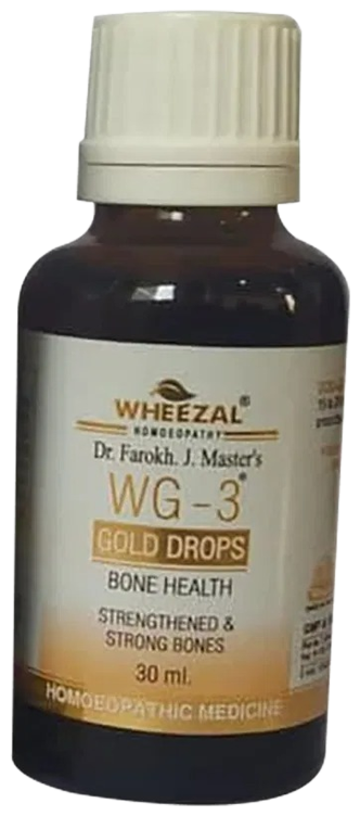Wheezal Homeopathy WG-3 Gold Drops 