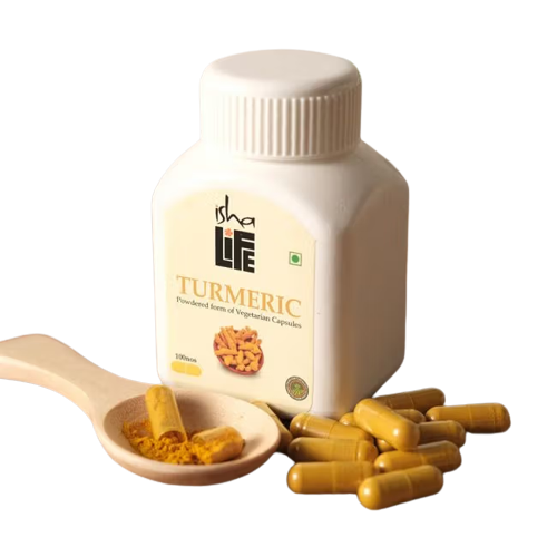 Isha Life Turmeric Powdered Form Of Vegetarian Capsules 