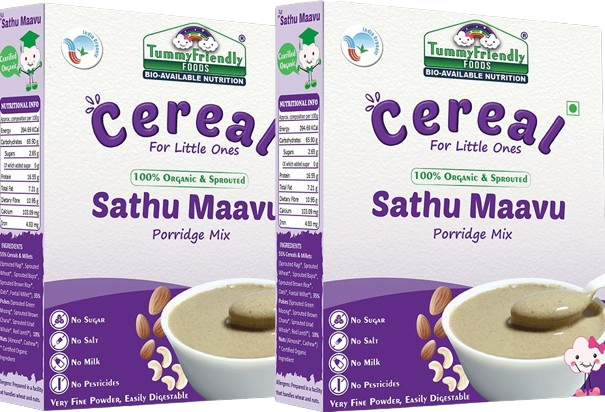 TummyFriendly Foods Organic Sprouted Sathu Maavu Porridge Mix ,Made of Sprouted Ragi, Whole Grains, Pulses & Nuts  Grab2Buy TummyFriendly Foods Grab2Buy