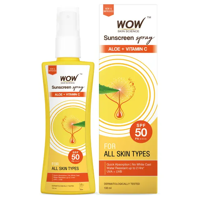 Wow Skin Science UV Sunscreen Spray SPF 50  Grab2Buy Wow Skin Science Grab2Buy