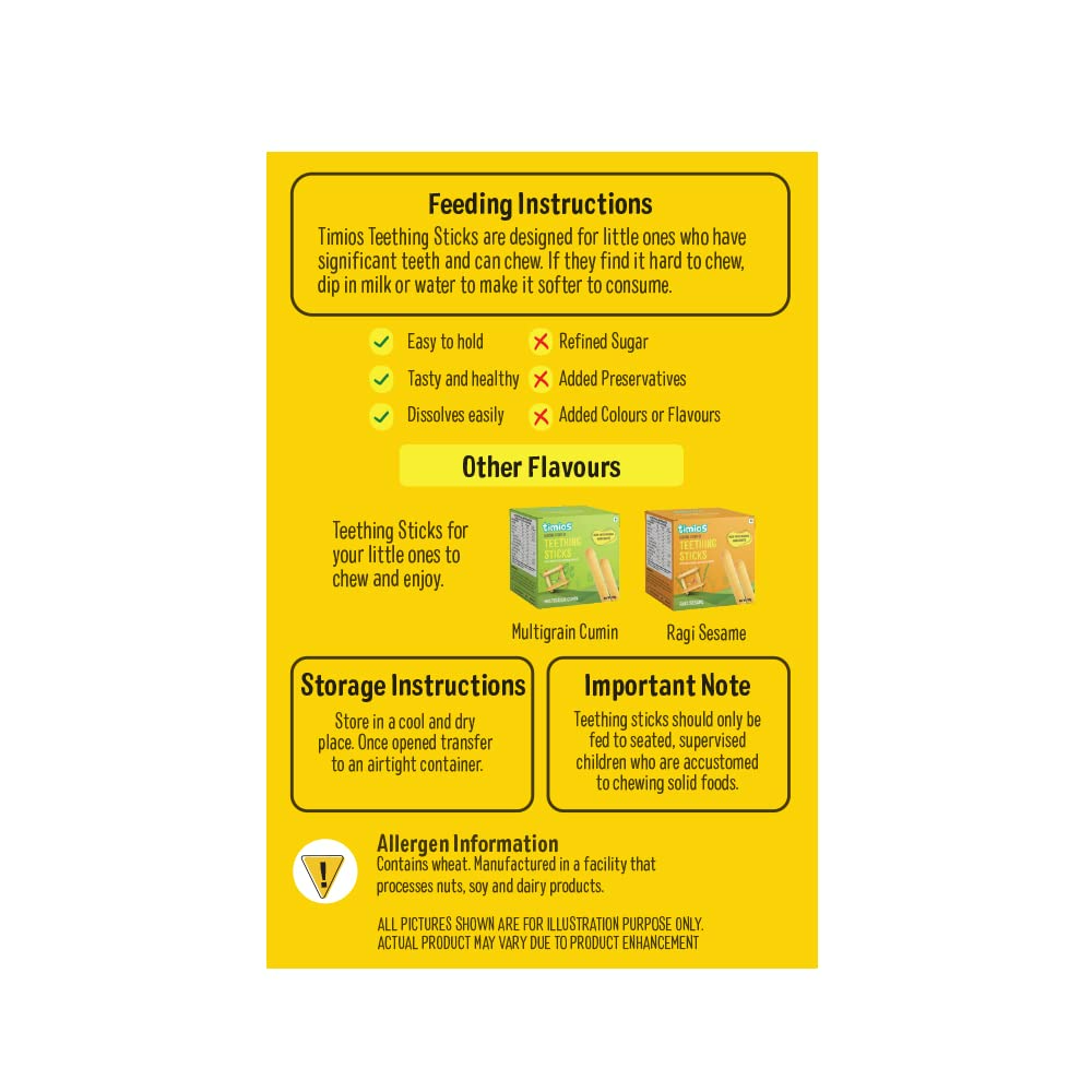 Timios Whole Wheat Ajwain Teething sticks 