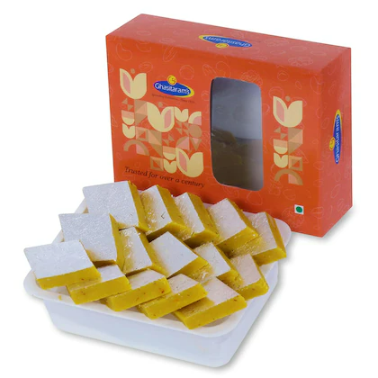 Ghasitaram Pure Kesari Kaju Katli Sweets 
