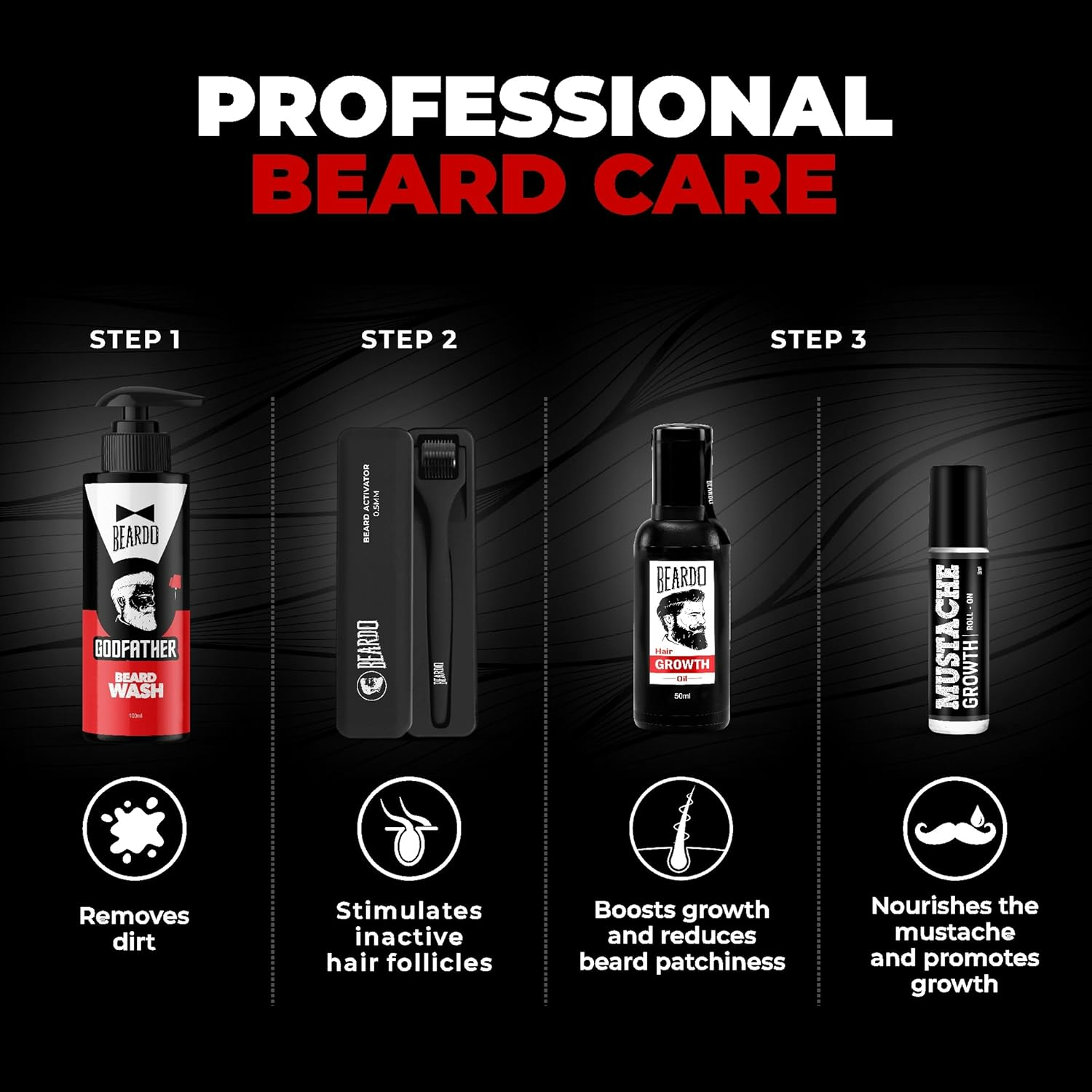 Beardo Beard & Hair Growth Oil - Grab2buy