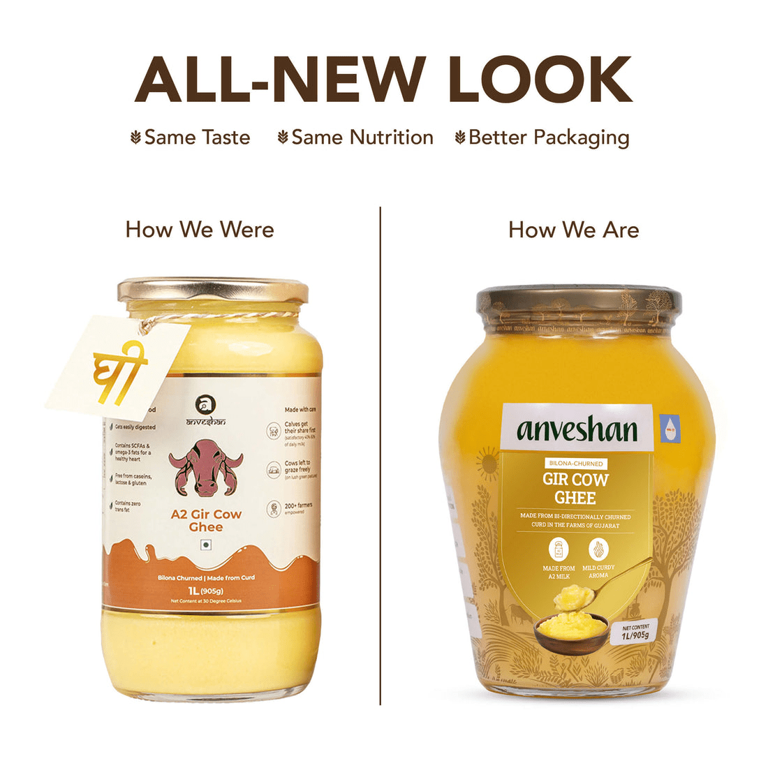 Anveshan A2 Desi Cow Ghee | Pure, Natural & Healthy Ghee | A2 Gir Cow Ghee - Distacart