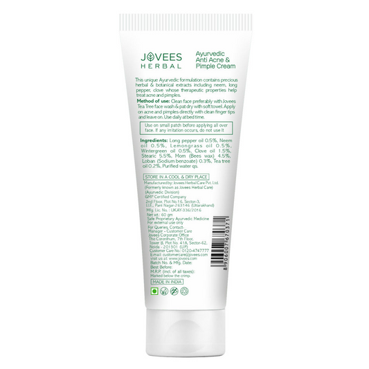 Jovees Neem & Long Pepper Anti Acne & Pimple Cream - Grab2buy
