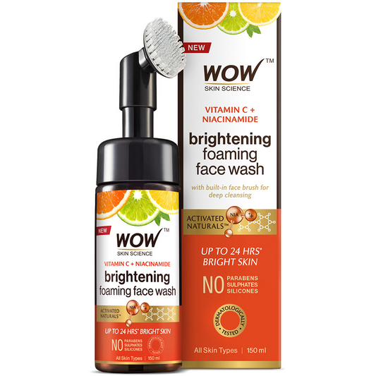 Wow Skin Science Vitamin C & Niacinamide Brightening Foaming Face Wash  Grab2Buy Wow Skin Science Grab2Buy
