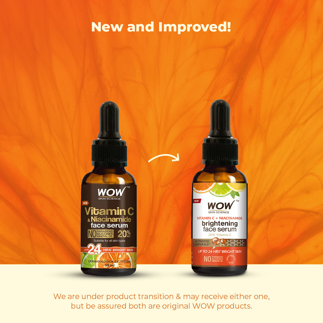 Wow Skin Science Vitamin C & Niacinamide Brightening Face Serum  Grab2Buy Wow Skin Science Grab2Buy
