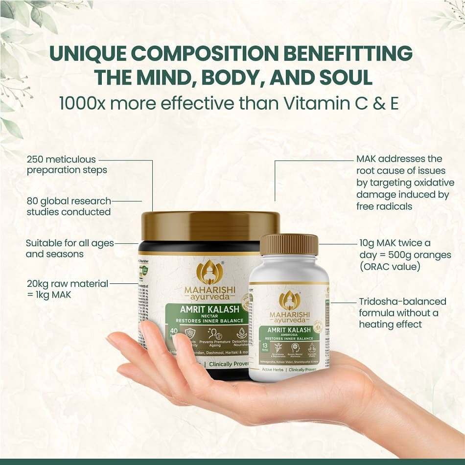 Maharishi Ayurveda Amrit Kalash - Dual Pack Paste and Tablets 