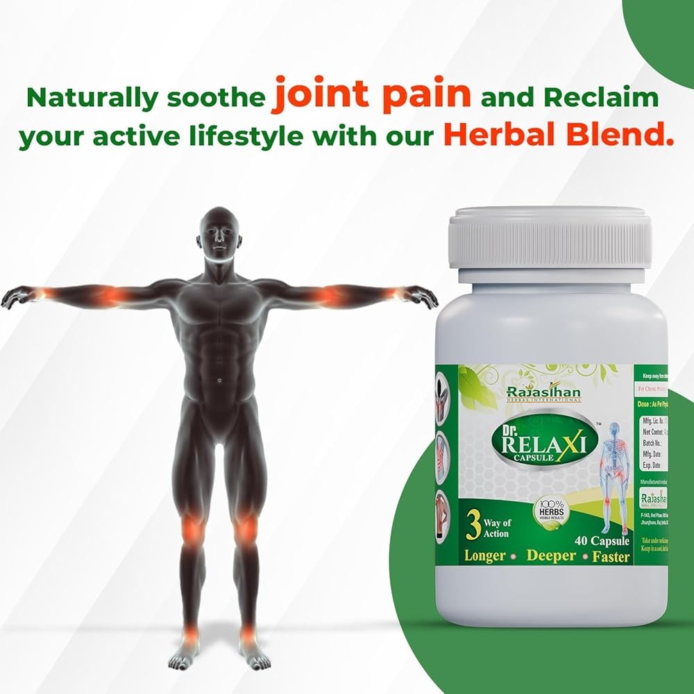 Dr Relaxi Herbal Capsules for Joints Pain and Arthritis - Grab2buy