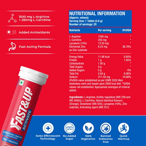 Fast&Up Activate Effervescent Tablets 