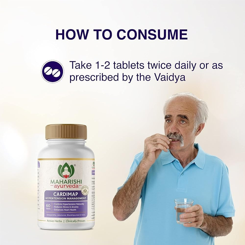 Maharishi Ayurveda Cardimap Tablets | Vedic Ayurvedic Supplement for Heart Health & Circulation 