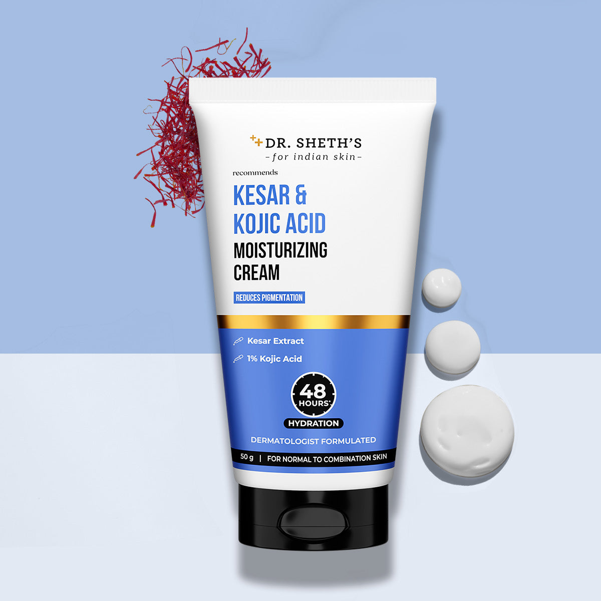 Dr. Sheth's Kesar & Kojic Acid Moisturizing Cream 