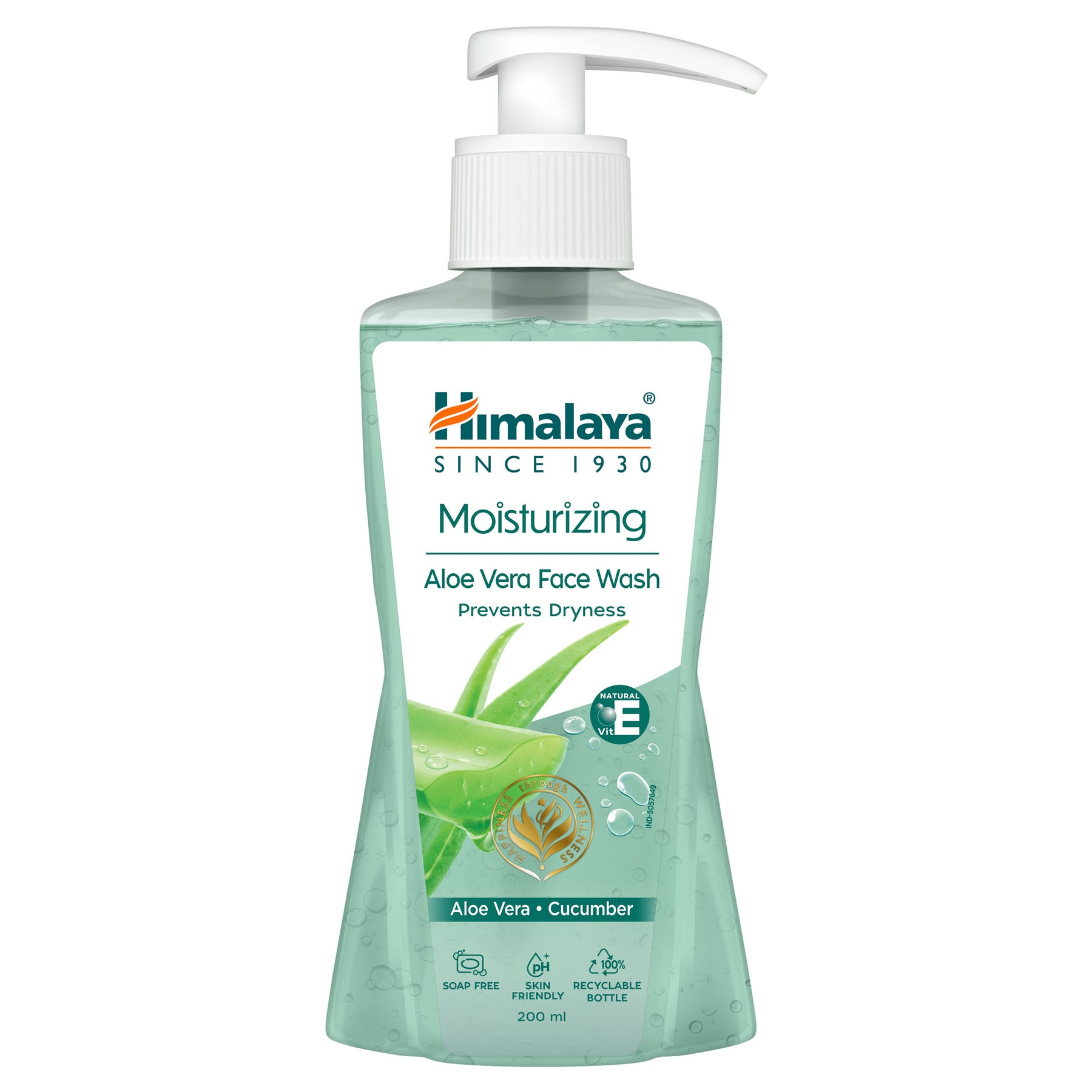 Himalaya Moisturizing Aloe Vera Face Wash | Gentle Hydrating Cleanser for Dry & Normal Skin 