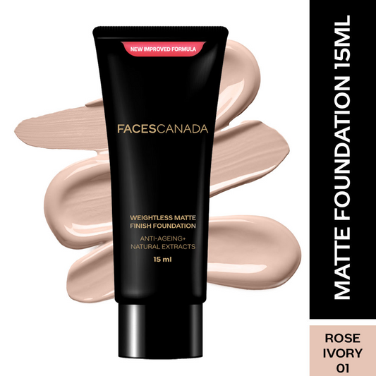 Faces Canada Weightless Matte Finish Foundation-Rose Ivory 01