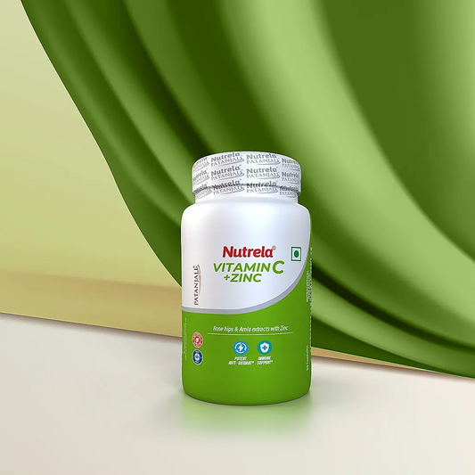 Patanjali Nutrela Natural Vitamin C Plus Zinc Tablets 