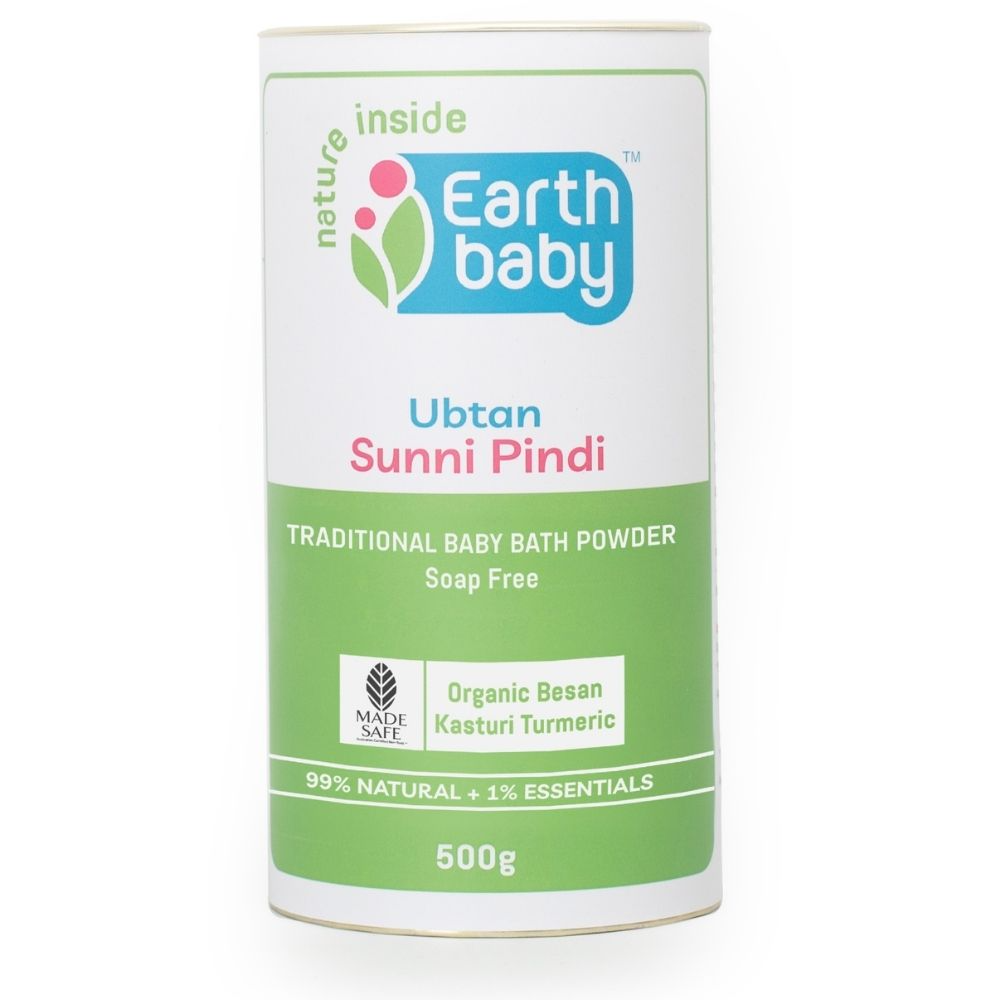 Earthbaby Ubtan Sunni Pindi Soap-Free 100% Natural Baby Bath Powder 