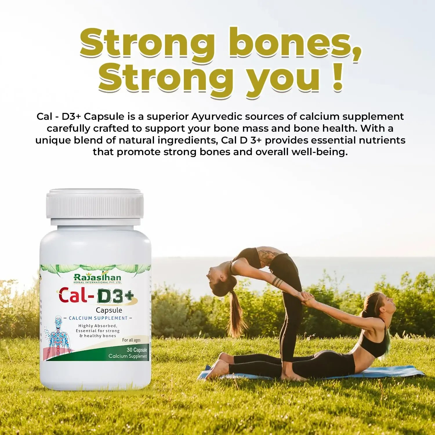 Rajasthan Herbals International Cal-D3+ Capsules 