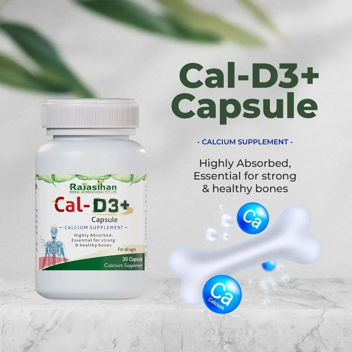 Rajasthan Herbals International Cal-D3+ Capsules 