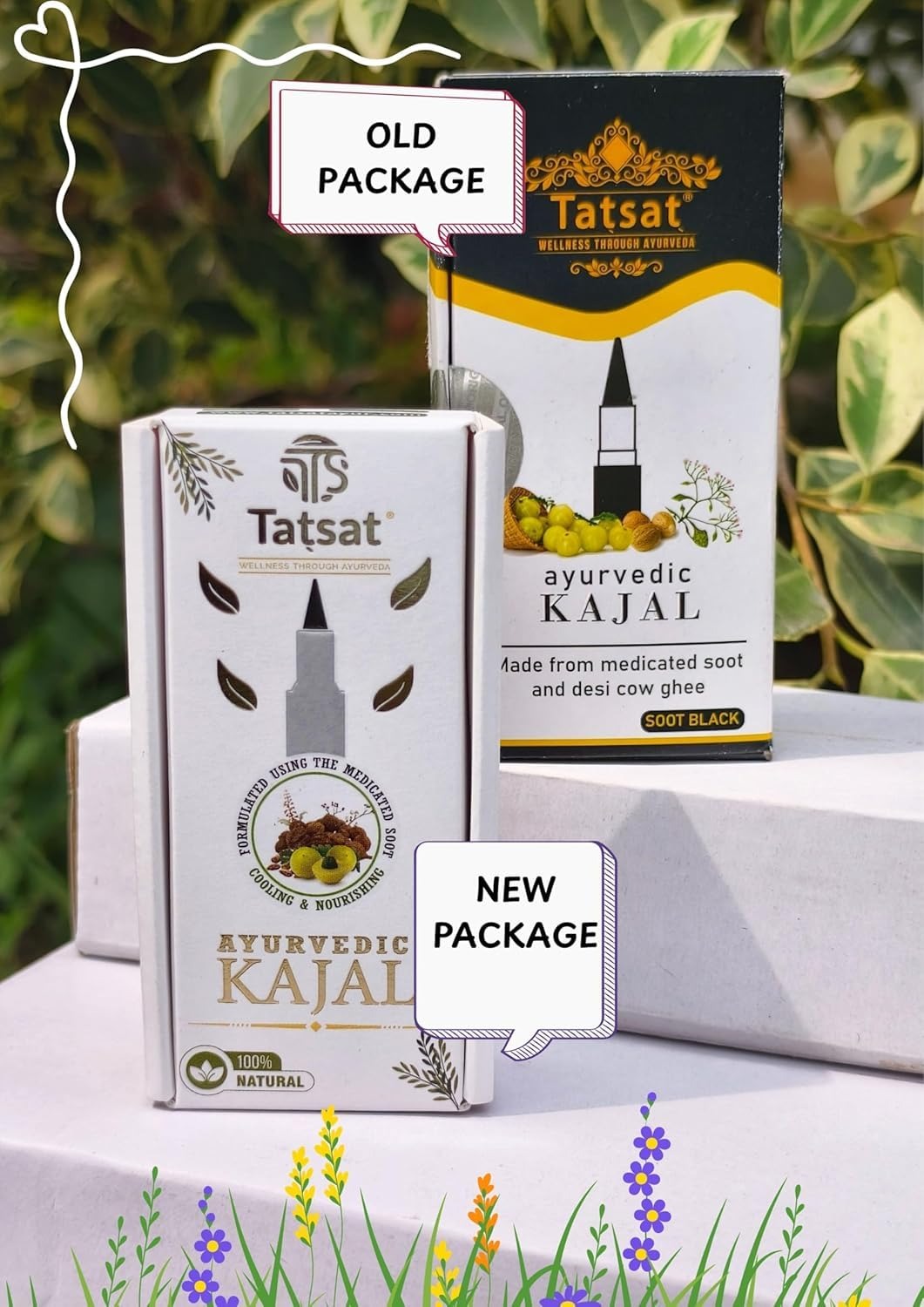 Tatsat 100% Natural Certified Ayurvedic Kajal With Pure Herbs  Grab2Buy Tatsat Grab2Buy