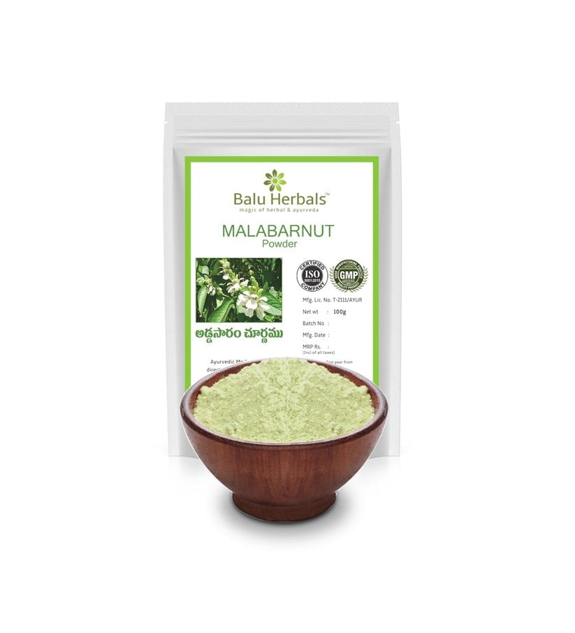 Balu Herbals Malabar Nut (Addasaram) Powder 