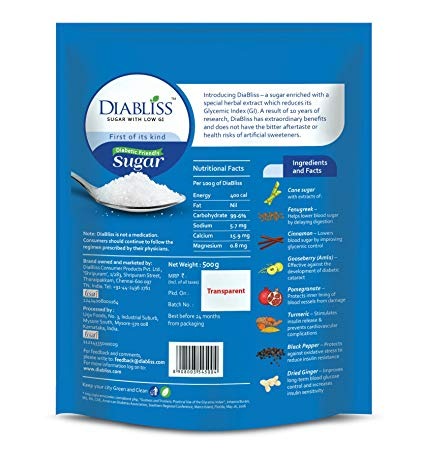 Diabliss Diabetic Friendly Sugar Jar - Grab2buy