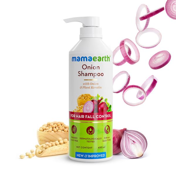 Mamaearth Onion Shampoo For Hair Fall Care - Grab2buy