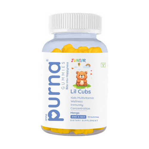 Purna Gummies Kids Multivitamin Gummies for Growth, Immunity and Health