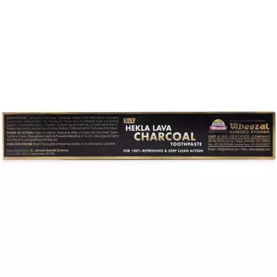 Wheezal Hekla Lava Charcoal Toothpaste - Grab2buy