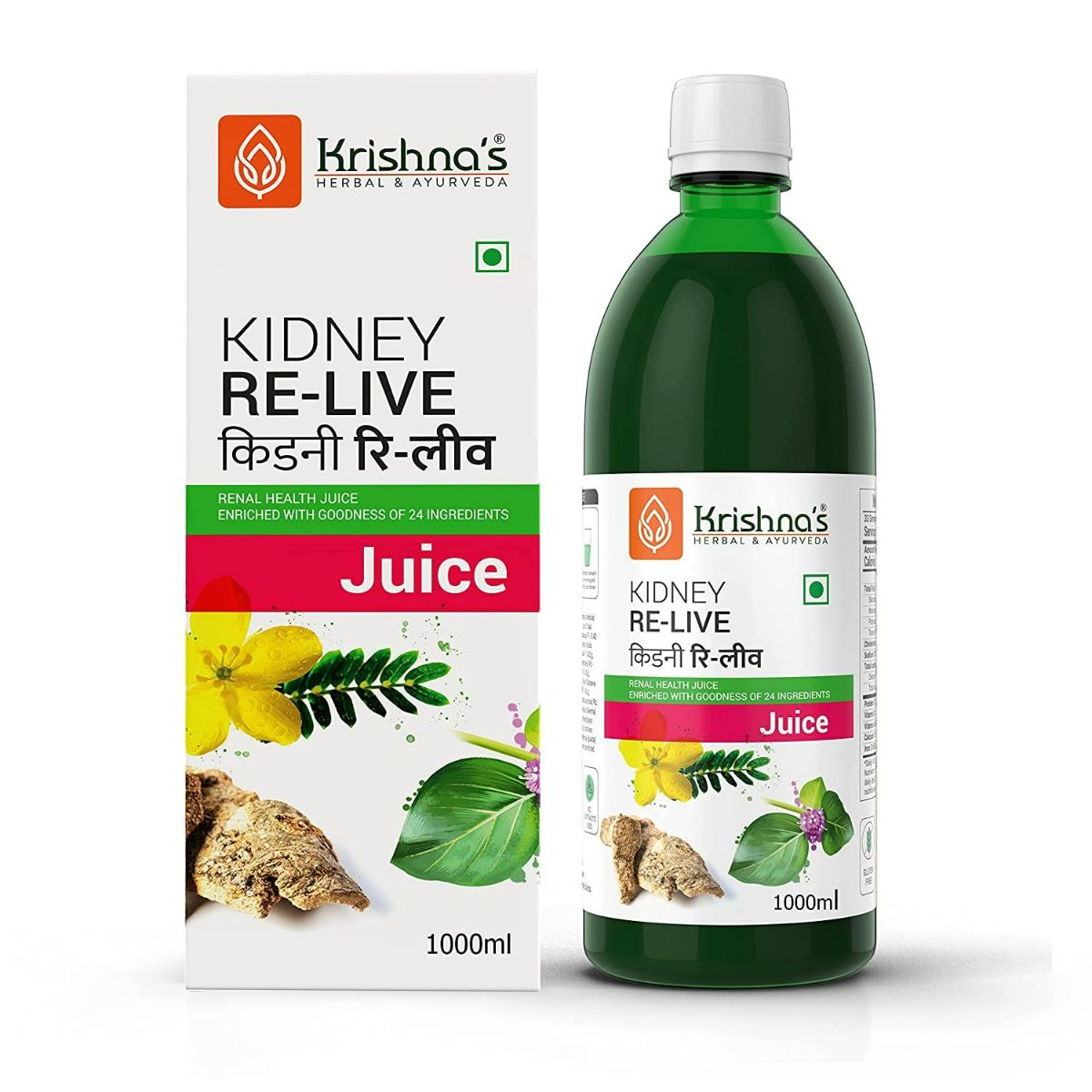 Krishna's Herbal & Ayurveda Kidney Relive Juice 