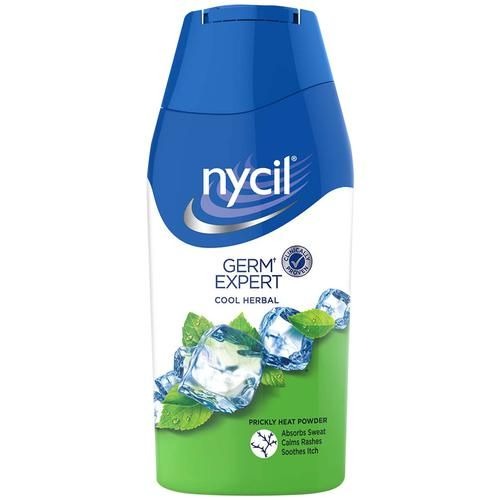 Nycil Germ Expert Cool Herbal Prickly Heat Talcum Powder 