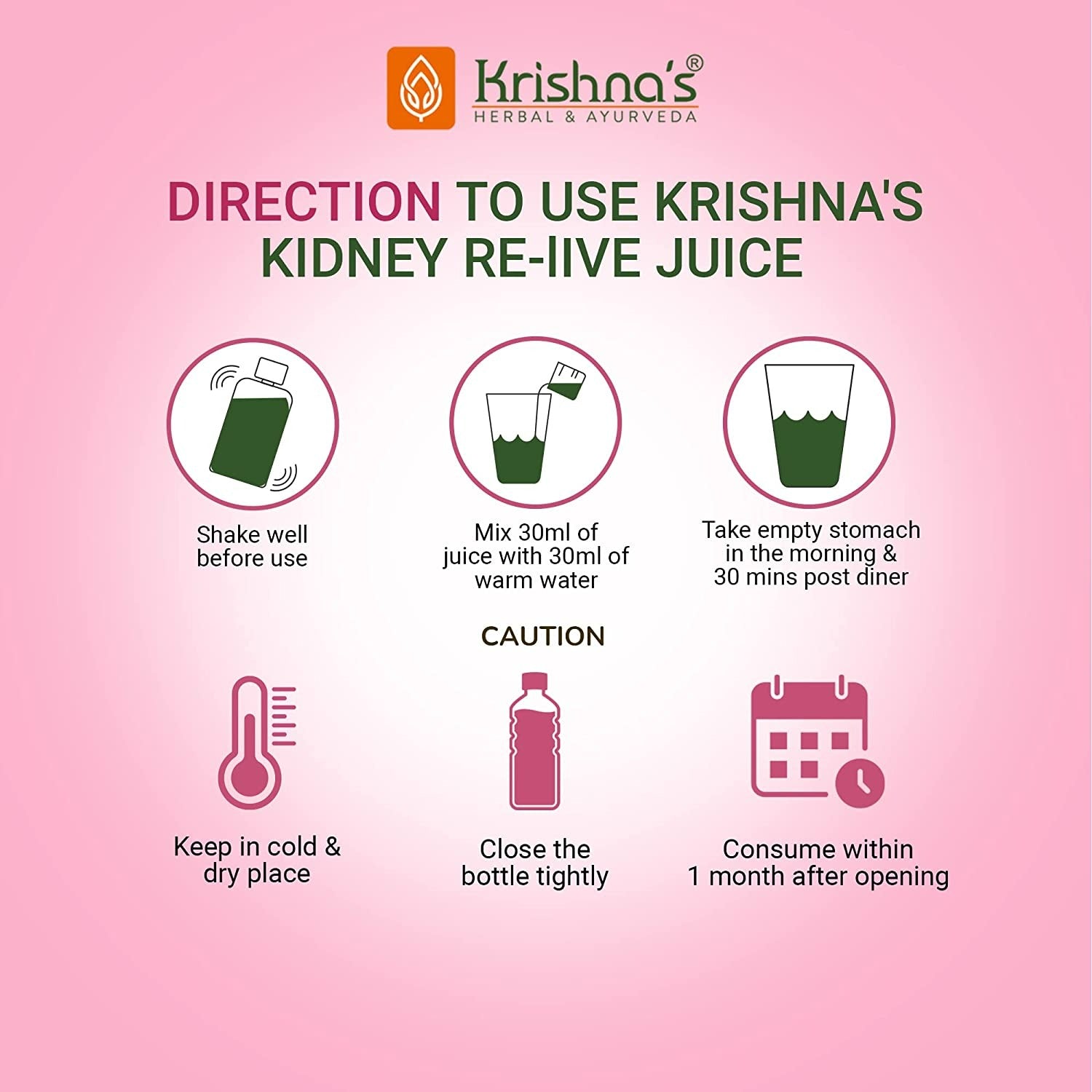 Krishna's Herbal & Ayurveda Kidney Relive Juice 