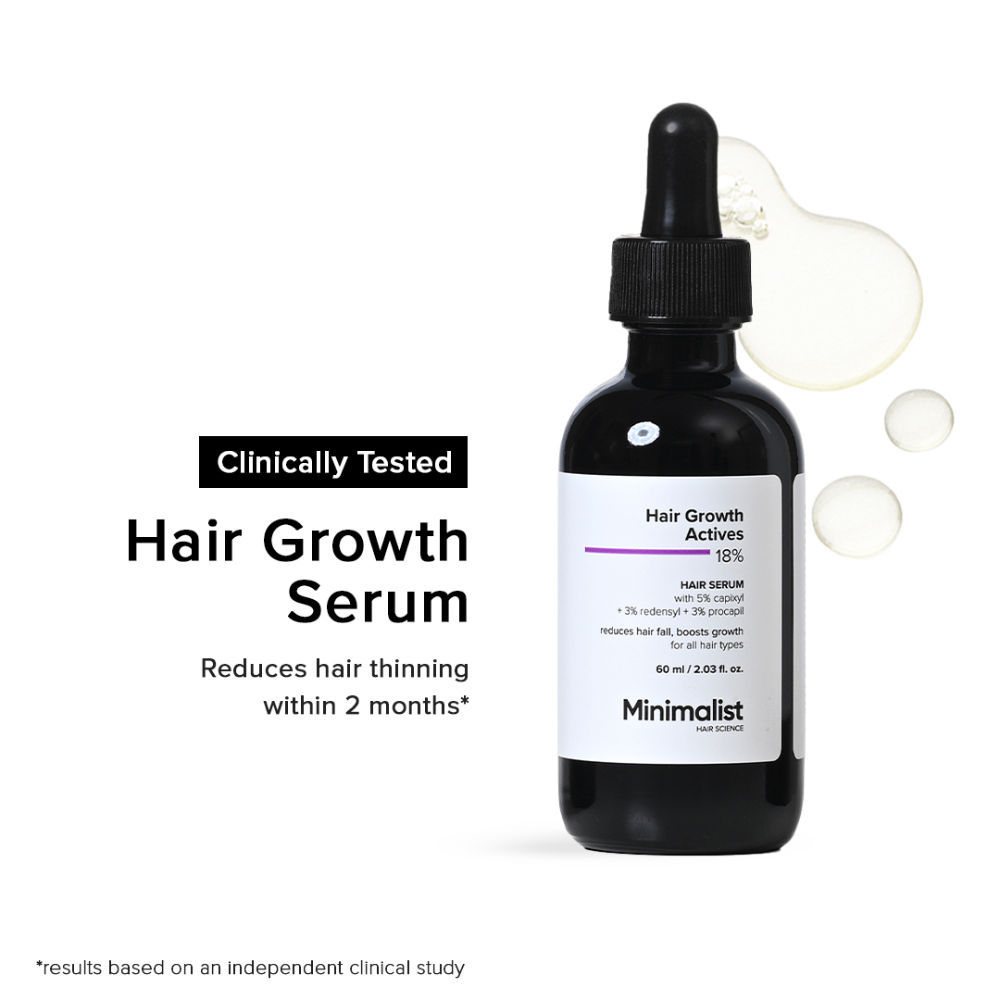 Minimalist Hair Growth Actives 18% Hair Serum  Grab2Buy Minimalist Grab2Buy