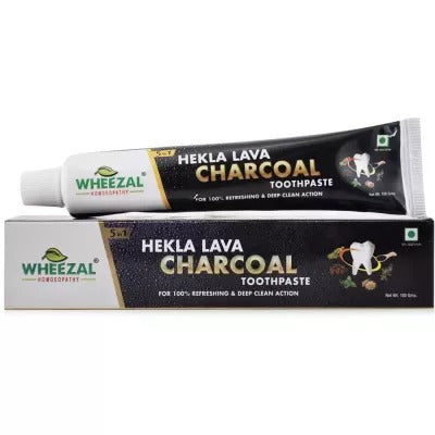 Wheezal Hekla Lava Charcoal Toothpaste - Grab2buy