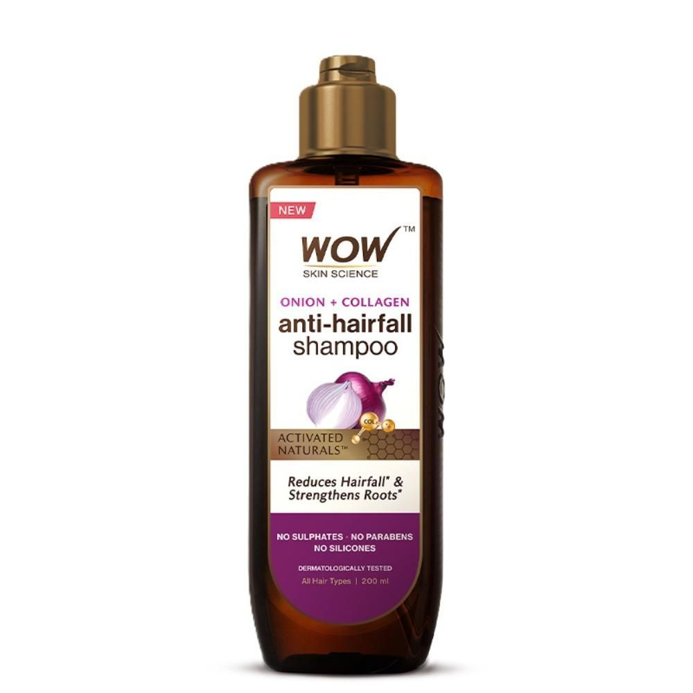 Wow Skin Science Onion & Collagen Anti Hairfall Shampoo For Strenghtens Roots & Prevents Hair Breakage  Grab2Buy Wow Skin Science Grab2Buy