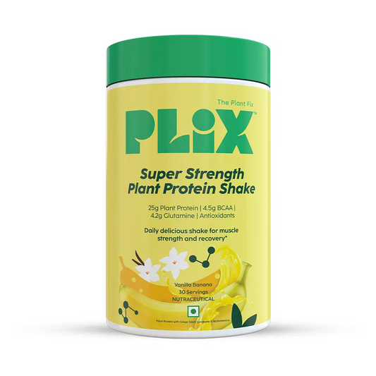 PLIX The Plant Fix Strength Vegan Plant Protein Powder - Vanilla 