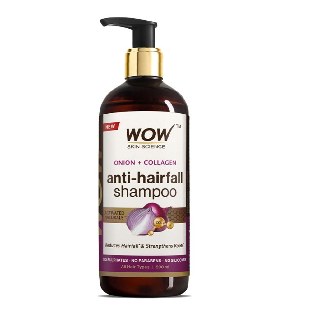 Wow Skin Science Onion & Collagen Anti Hairfall Shampoo For Strenghtens Roots & Prevents Hair Breakage  Grab2Buy Wow Skin Science Grab2Buy
