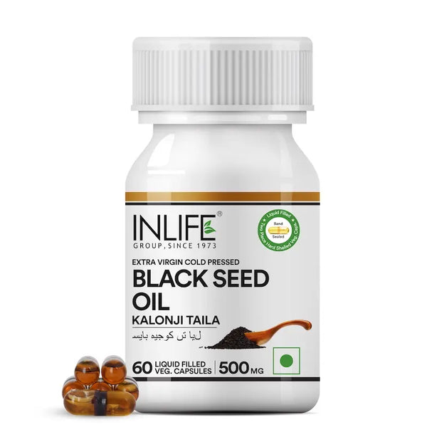 Inlife Black Seed (Kalonji) Oil Capsules 